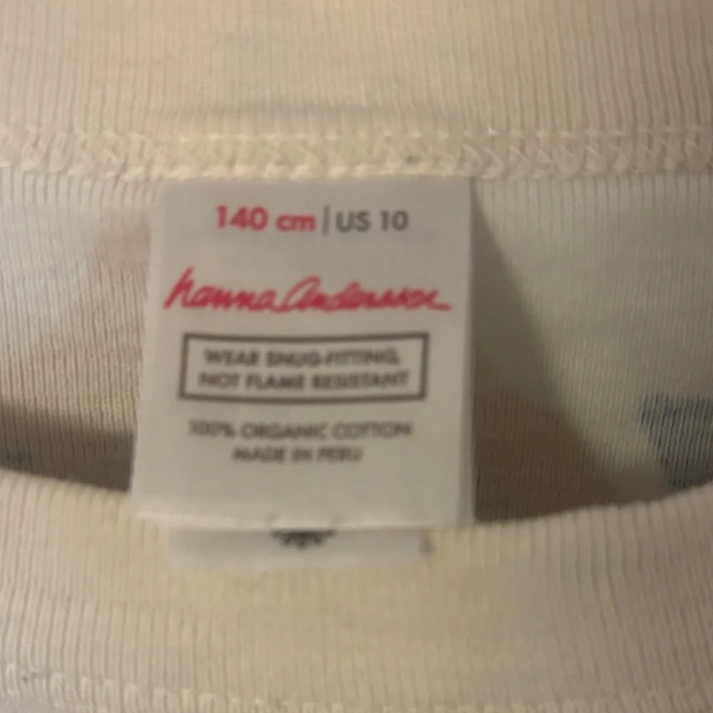 Hanna Andersson Multi-Color Pear Print Cream Long Sleeve Pajama Set